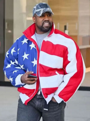 Kanye-West-American-Flag-Jacket